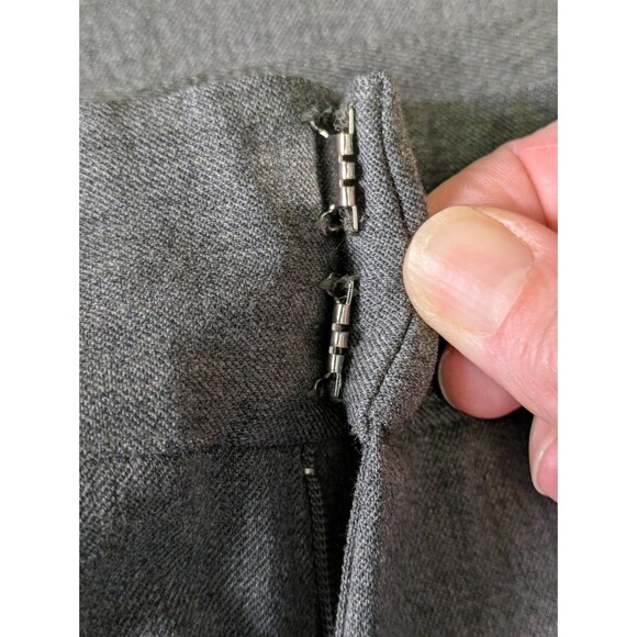 Lauren Ralph Lauren Wool Blend Dress Pants Plus 14W Gray Trouser - Picture 6 of 9